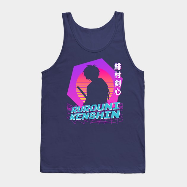 Rurouni Kenshin - Vaporwave Tank Top by The Artz